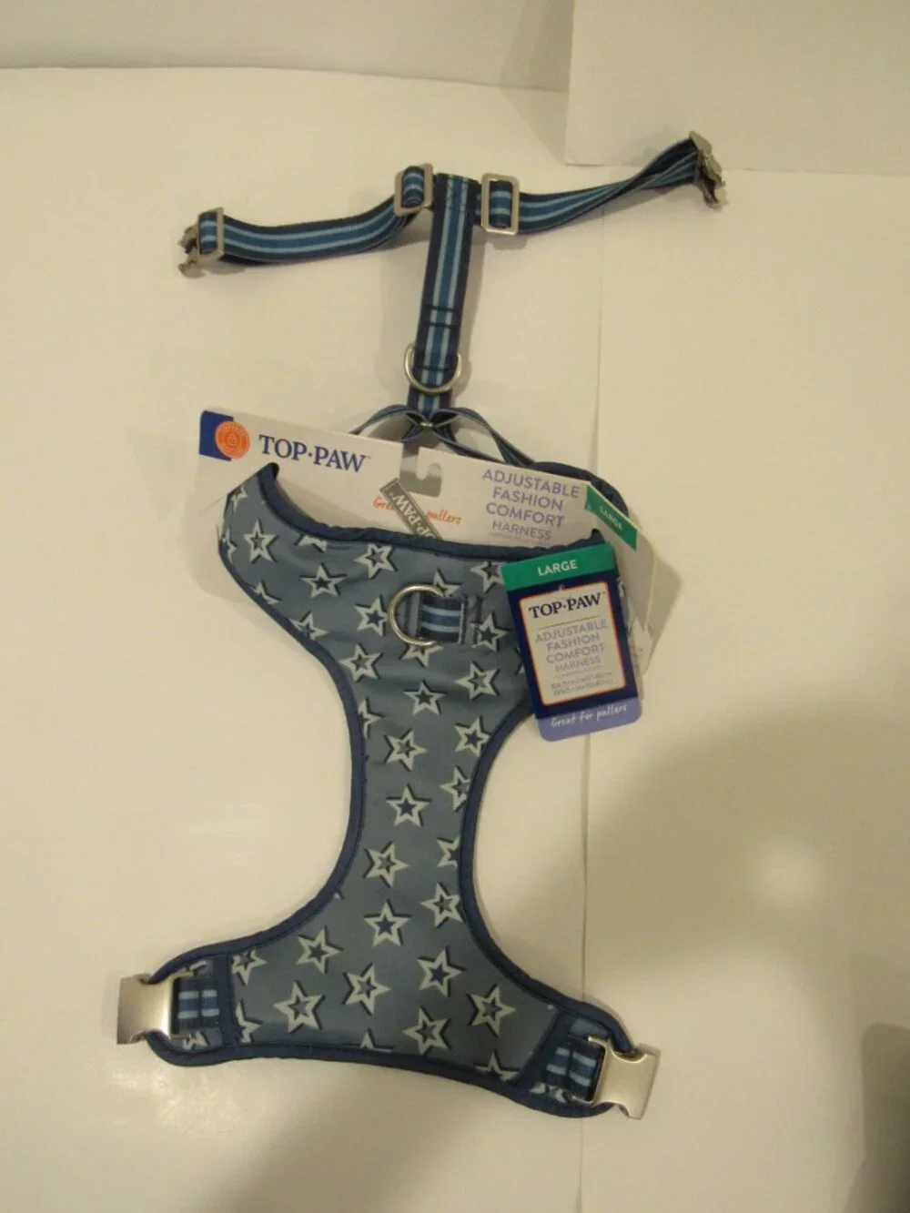 NEW TOP PAW ADJUSTABLE LARGE DOG HARNESS AND MATCHING LEASH